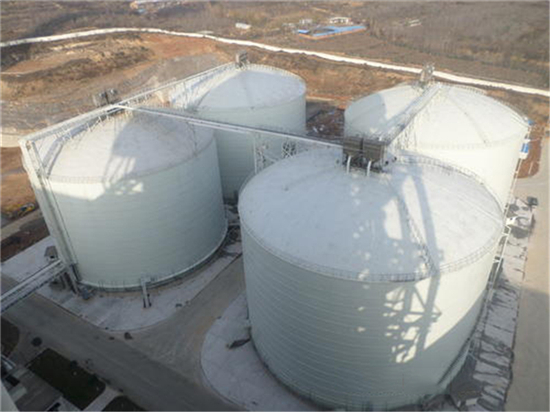 台州5000吨立式粉煤灰储存罐